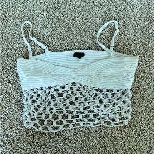 Knitted beaded summer fun cami